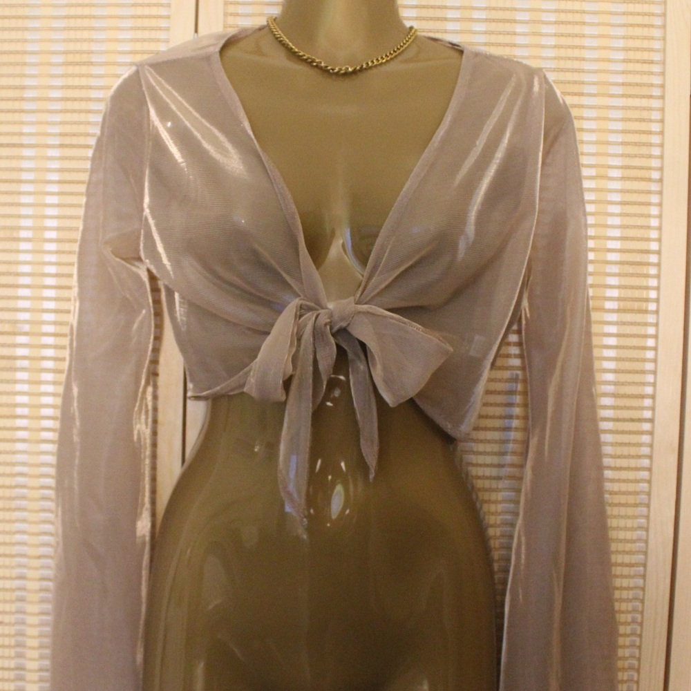 Light champagne flared top